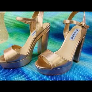 Steve Madden chunky platform heel.